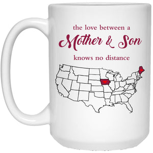 Maine Iowa The Love Between Mother And Son Mug - Mug Teezalo