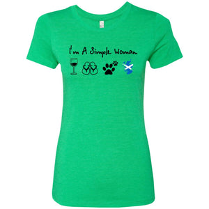 Scotland I'm Just A Simple Woman T-Shirt - Hoodie Teezalo