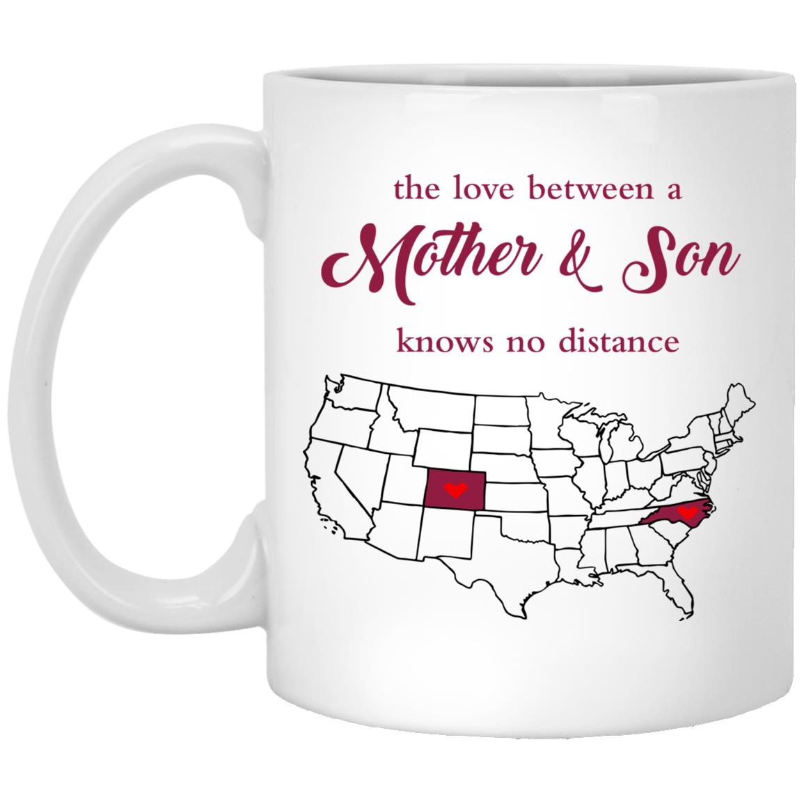 Colorado North Carolina The Love Between Mother And Son Mug - Mug Teezalo