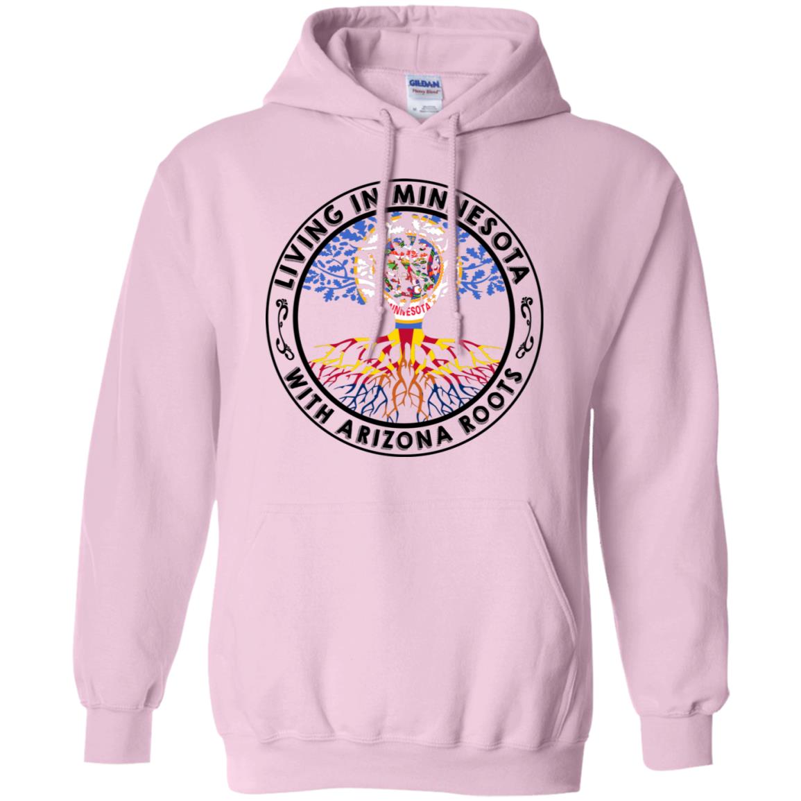 Living In Minnesota With Arizona Roots T Shirt - T-shirt Teezalo