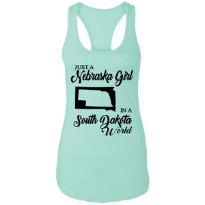 Just A Nebraska Girl In A South Dakota World T-Shirt - T-shirt Teezalo