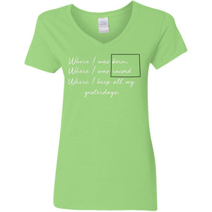 Wyoming Where I Was Born Where I Was Raised T-Shirt - T-shirt Teezalo