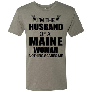I'm The Husband Of A Maine Woman T-Shirt - T-shirt Teezalo