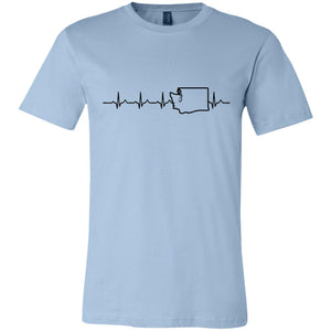 Washington Heartbeat T-Shirt - T-shirt Teezalo