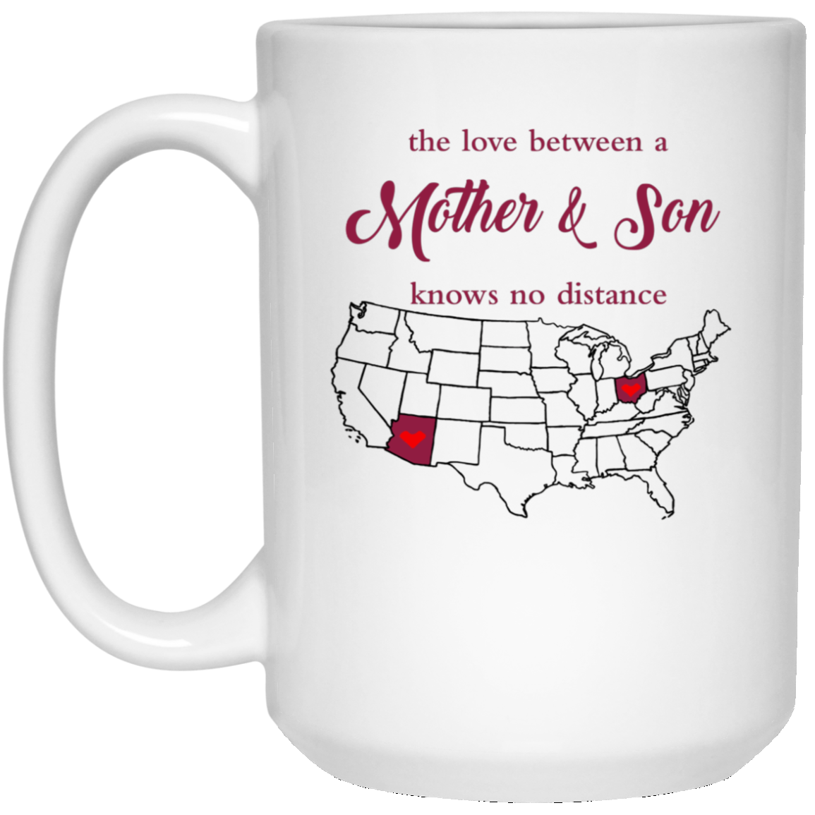 Ohio Arizona The Love Mother And Son Mug - Mug Teezalo
