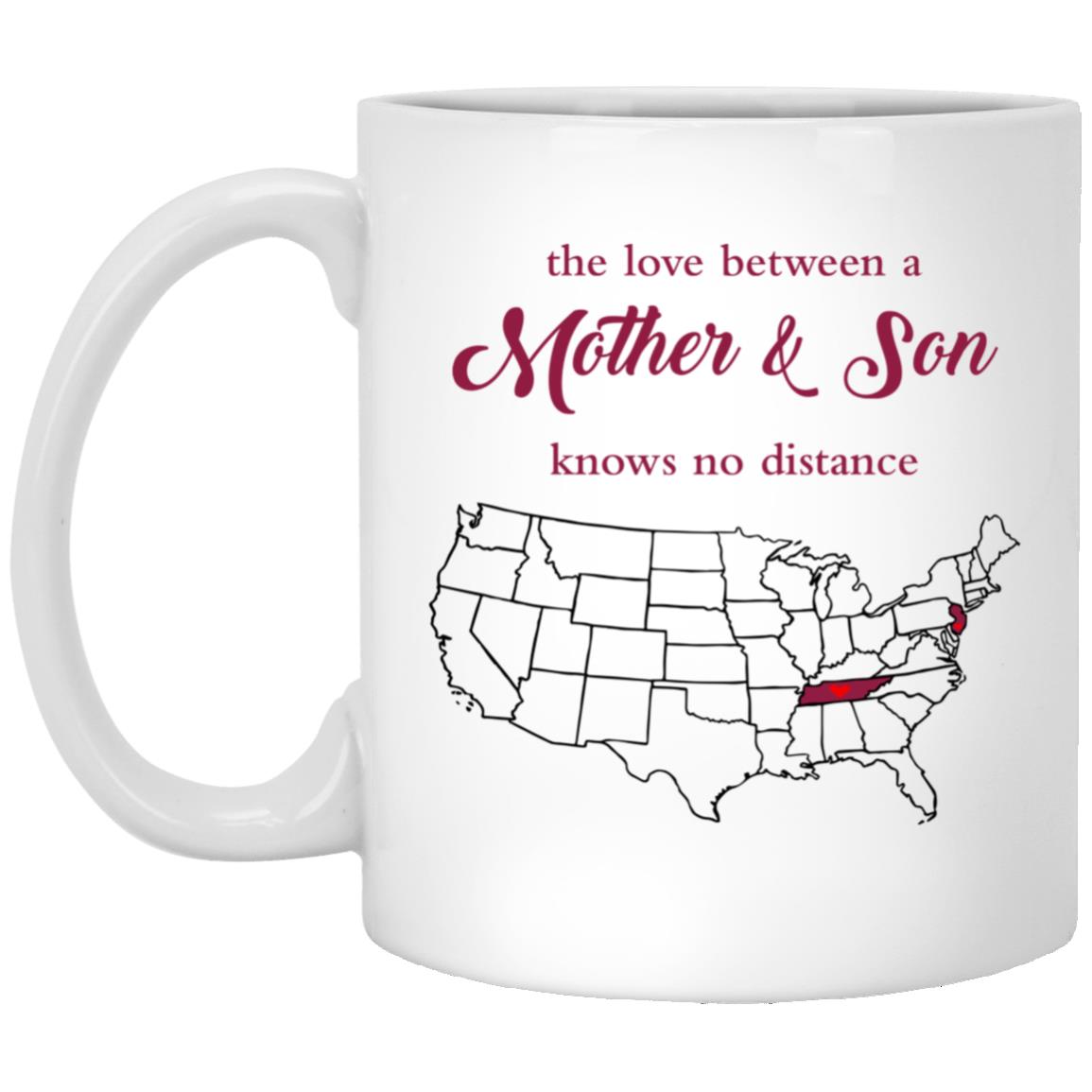 New Jersey Tennessee The Love Between Mother And Son Mug - Mug Teezalo