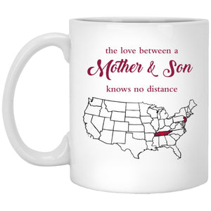 New Jersey Tennessee The Love Between Mother And Son Mug - Mug Teezalo
