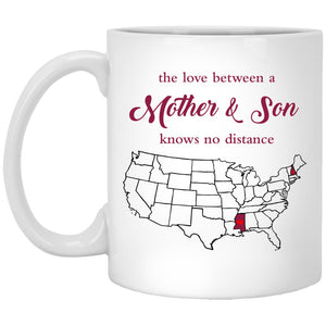 Mississippi New Hampshire The Love Between Mother And Son Mug - Mug Teezalo