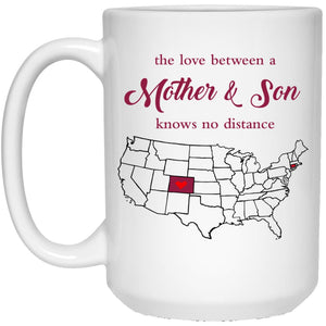 Connecticut Colorado The Love Between Mother And Son Mug - Mug Teezalo