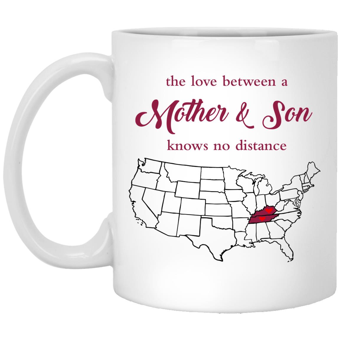 Tennessee Kentucky The Love Between Mother And Son Mug - Mug Teezalo