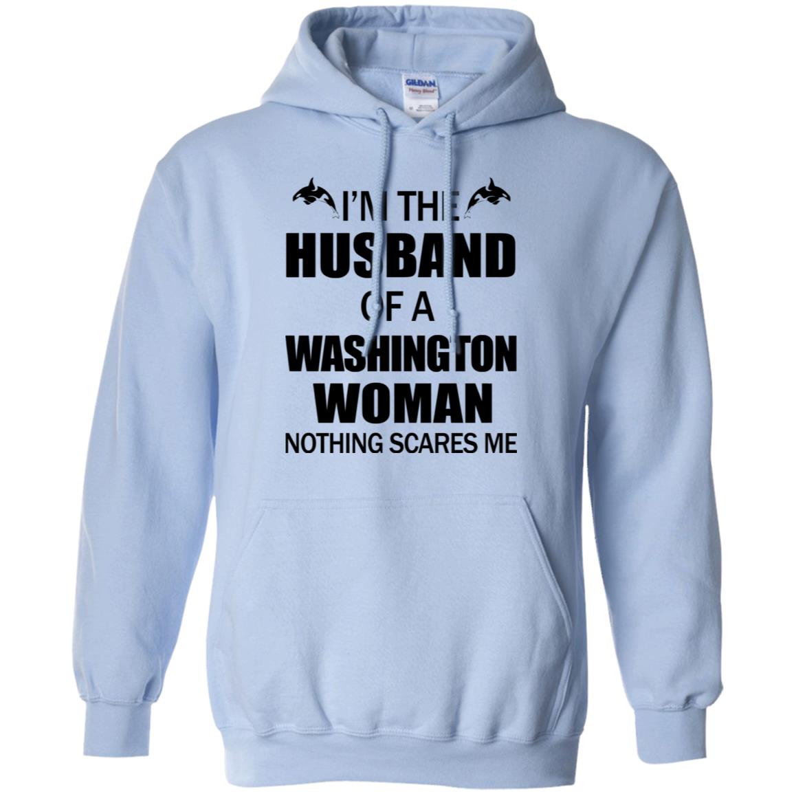 I'm The Husband Of A Washington Woman T-Shirt - T-shirt Teezalo