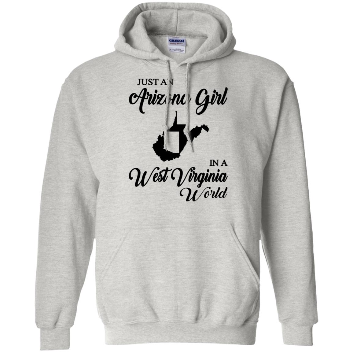 Just An Arizona Girl In A West Virginia World T-Shirt - T-shirt Teezalo