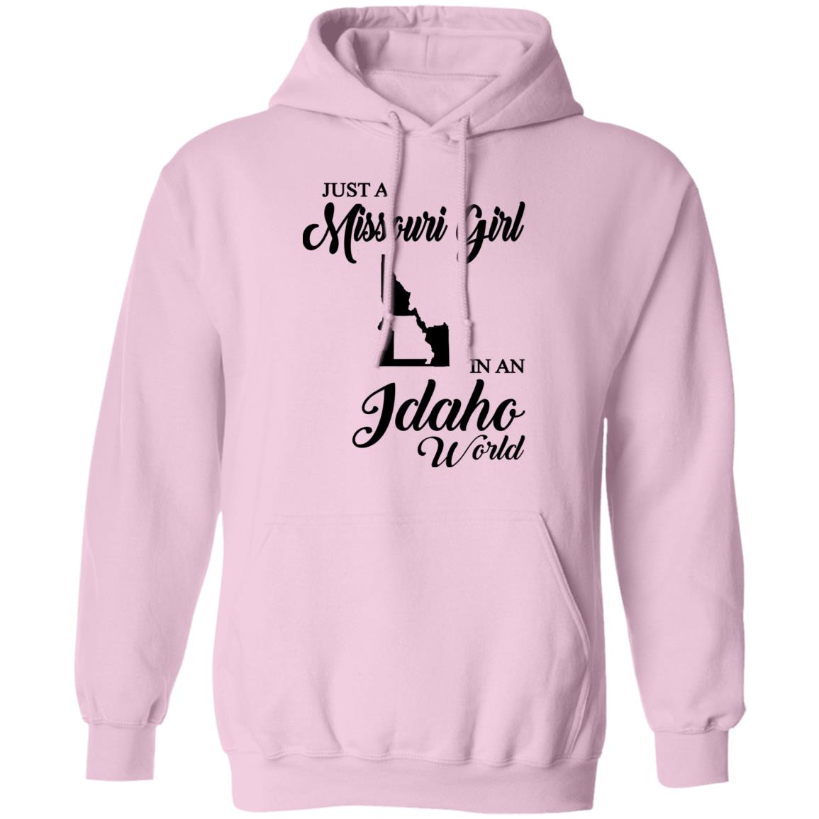 Just A Missouri Girl In An Idaho World T Shirt - T-shirt Teezalo