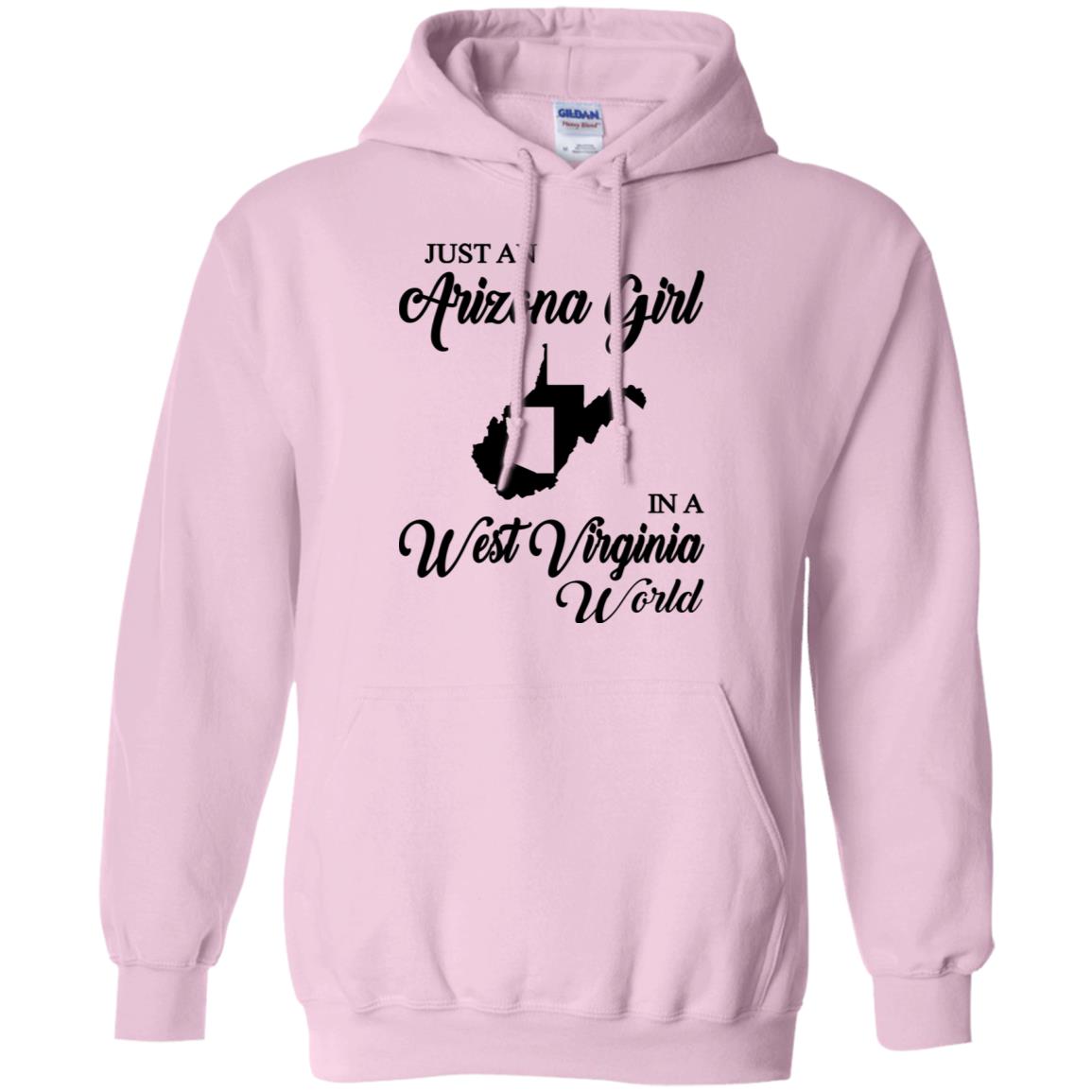 Just An Arizona Girl In A West Virginia World T-Shirt - T-shirt Teezalo