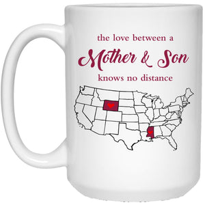 Mississippi Wyoming The Love Between Mother And Son Mug - Mug Teezalo