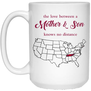 Rhode Island Tennessee The Love Between Mother And Son Mug - Mug Teezalo
