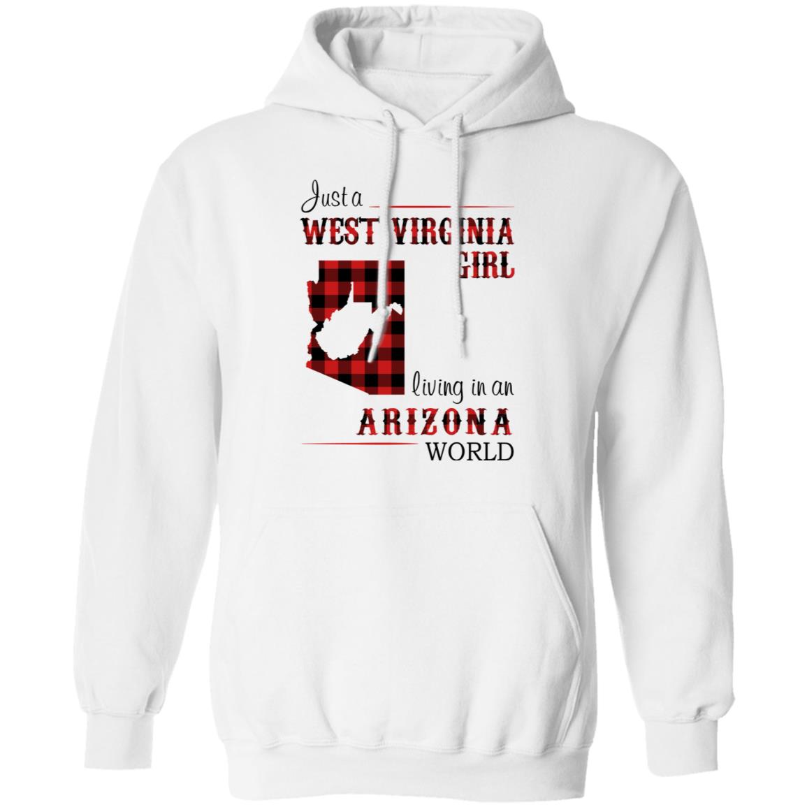 Just A West Virginia Girl Living An Arizona World T Shirt - T-shirt Teezalo