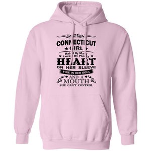 Connecticut Girl Hated By Many Loved By Plenty Hoodie - Hoodie Teezalo
