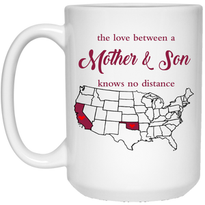 Oklahoma California The Love Mom And Son Mug - Mug Teezalo