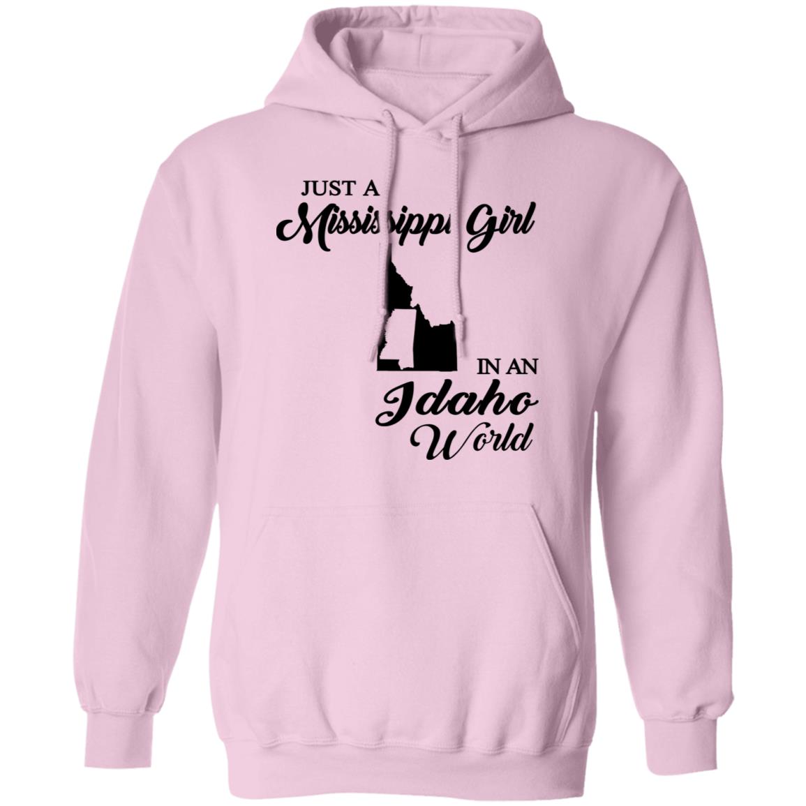 Just A Mississippi Girl In An Idaho World T-Shirt - T-shirt Teezalo