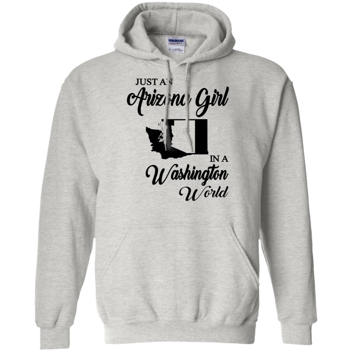 Just An Arizona Girl In A Washington World T-Shirt - T-shirt Teezalo