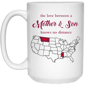 Mississippi Montana The Love Between Mother And Son Mug - Mug Teezalo
