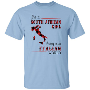 South African Girl Living In Italian World T-Shirt - T-shirt Teezalo