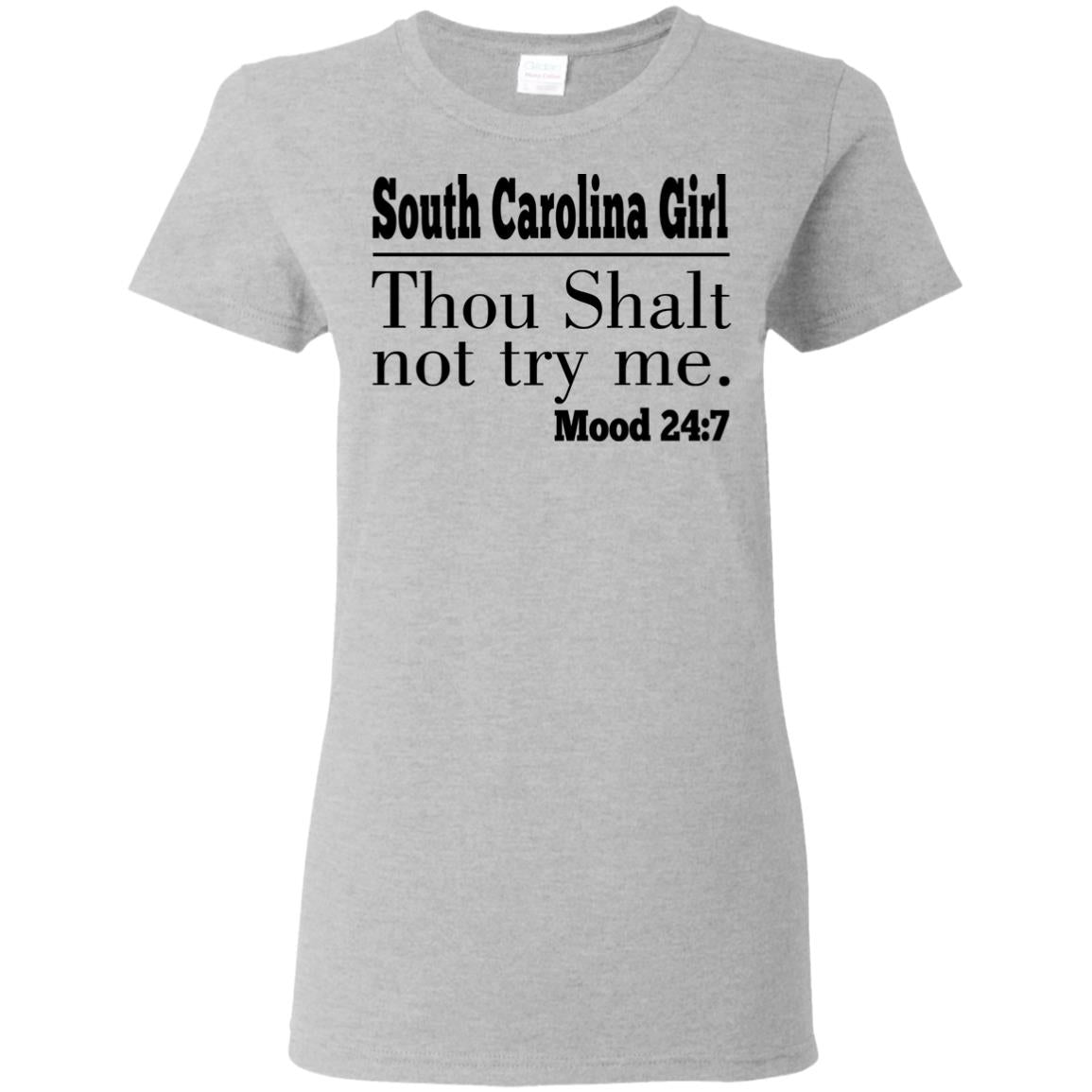 South Carolina Girl Thou Shalt Not Try Me T Shirt - T-shirt Teezalo