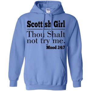 Scottish Girl Thou Shalt Not Try Me T-Shirt - T-shirt Teezalo