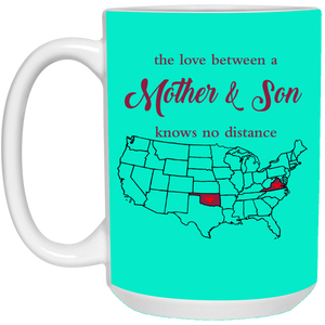 Oklahoma Virginia The Love Mom And Son Mug - Mug Teezalo