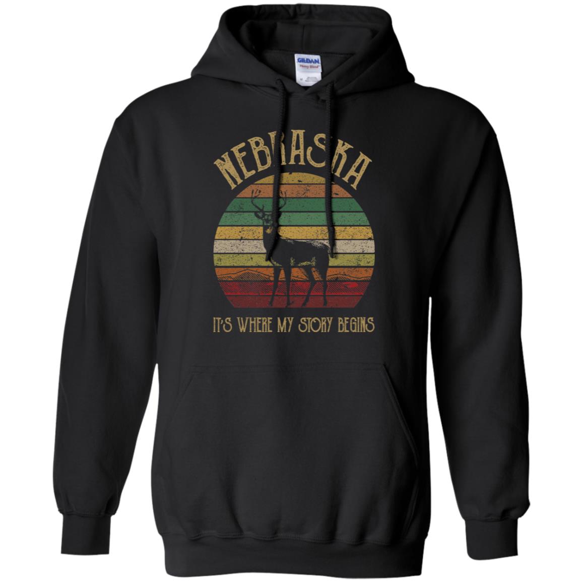 Nebraska Where My Story Begins T-Shirt - T-shirt Teezalo