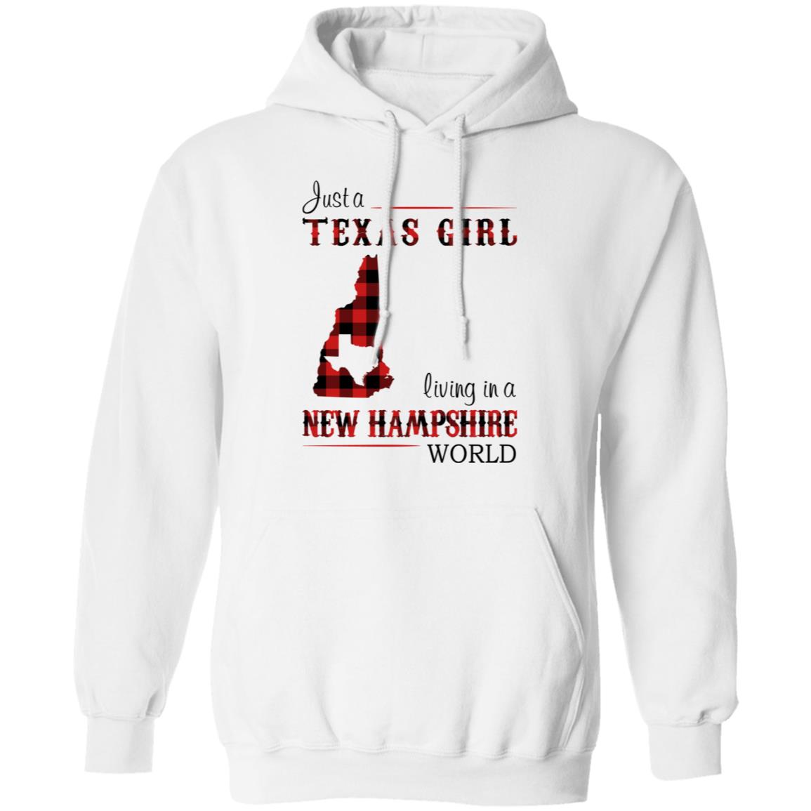 Just A Texas Girl Living In A New Hampshire World T- Shirt - T-shirt Teezalo