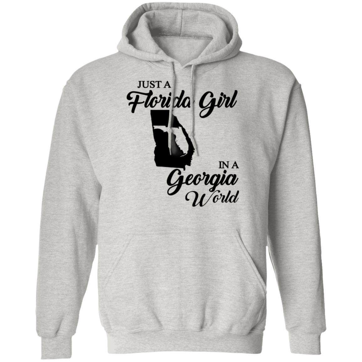 Just A Florida Girl In A Georgia World T-Shirt - T-Shirt Teezalo