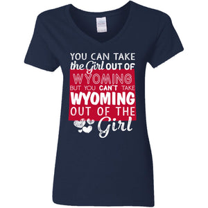 You Can't Take Wyoming Out Of The Girl T-Shirt - T-shirt Teezalo