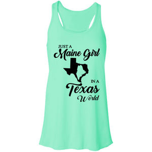 Just A Maine Girl In A Texas World T-Shirt - T-shirt Teezalo