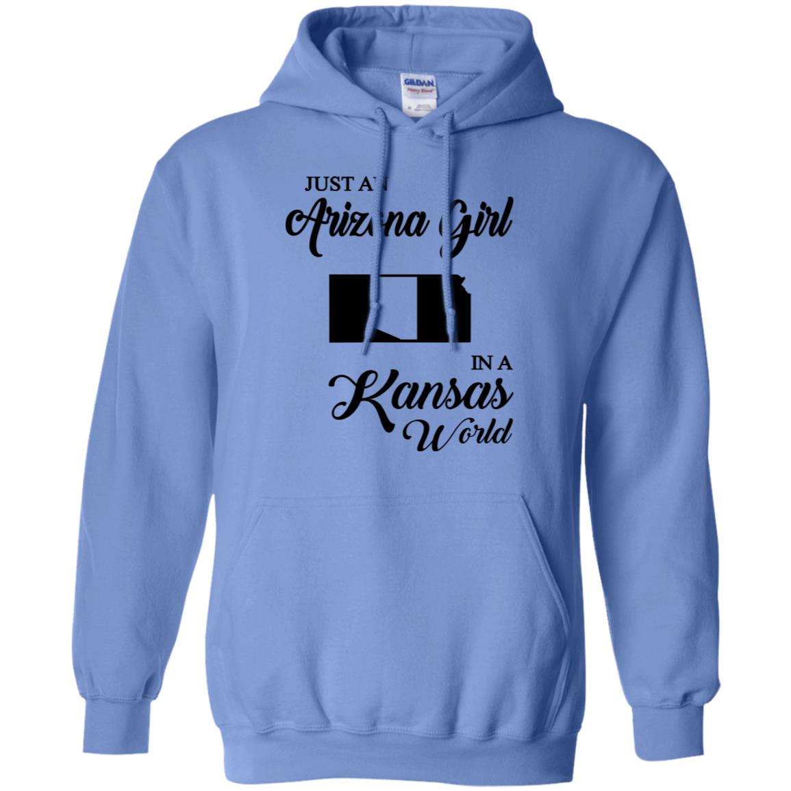 Just An Arizona Girl In A Kansas World T-Shirt - Hoodie Teezalo