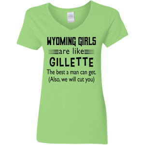 Wyoming Girls Are Like Gillette T-Shirt - T-shirt Teezalo