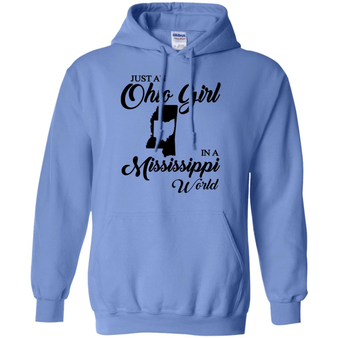 Just An Ohio Girl In A Mississippi World T-Shirt - T-shirt Teezalo