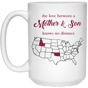 Oklahoma Idaho The Love Between Mother And Son Mug - Mug Teezalo