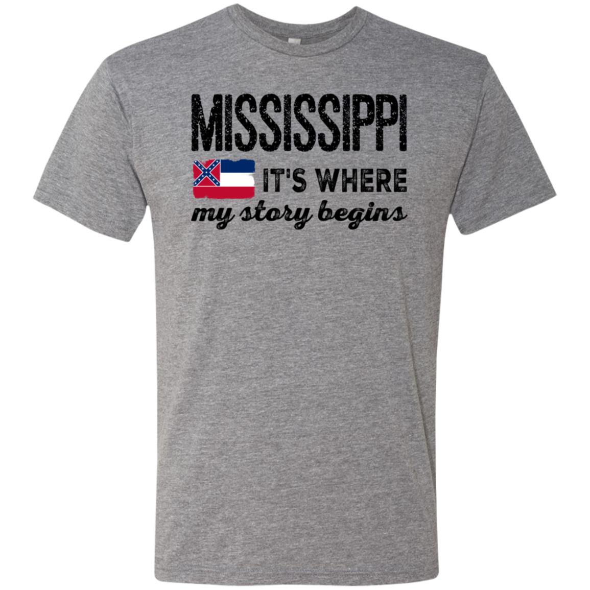 Mississippi Where My Story Begins T-shirt - T-shirt Teezalo