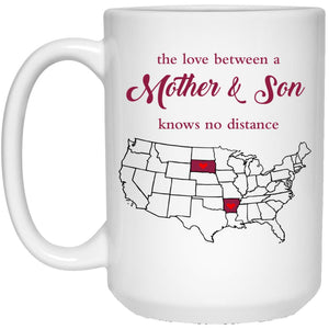 Arkansas South Dakota The Love Between Mother And Son Mug - Mug Teezalo