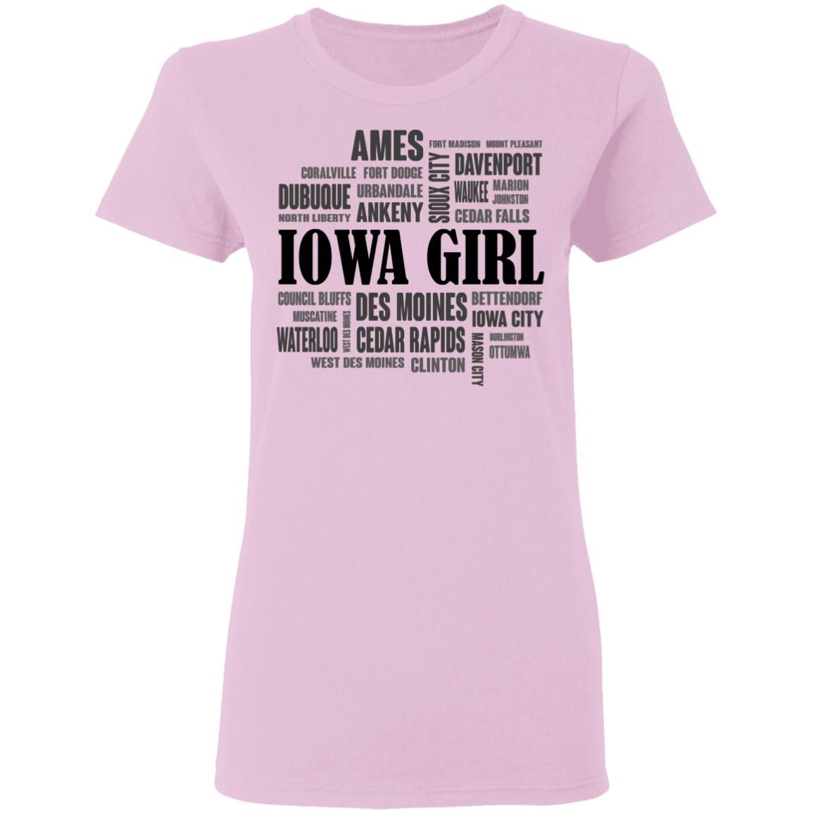 Iowa Girl And City T- Shirt - T-shirt Teezalo