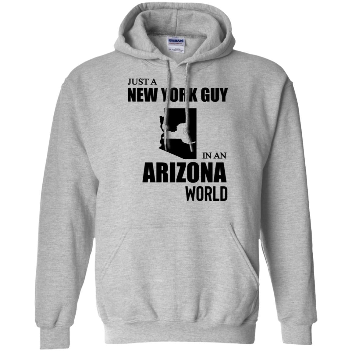 Just A New York Guy In An Arizona World T-Shirt - T-shirt Teezalo