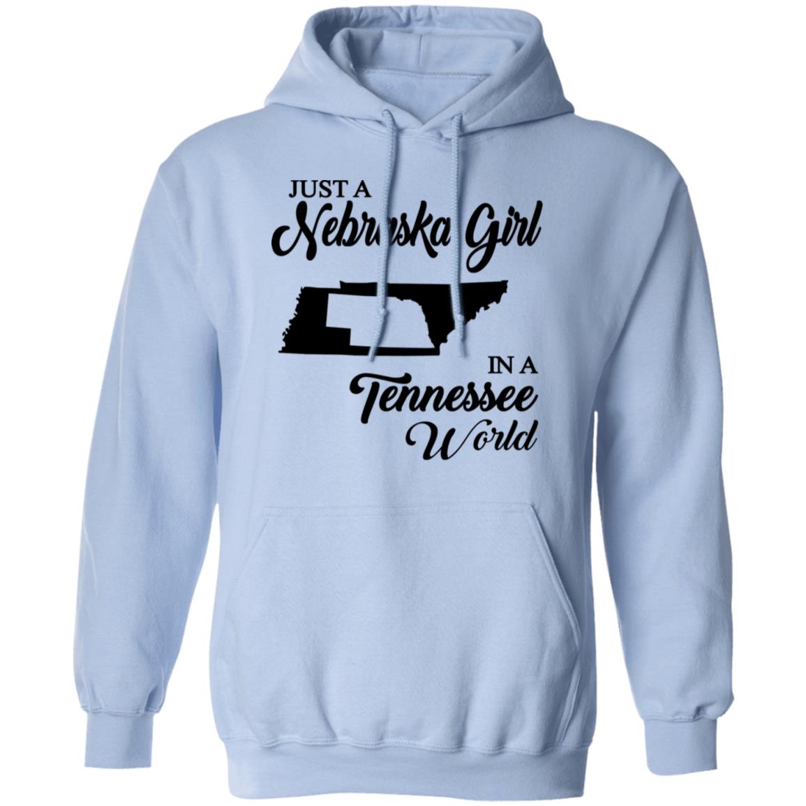 Just A Nebraska Girl In A Tennessee World T-Shirt - T-shirt Teezalo