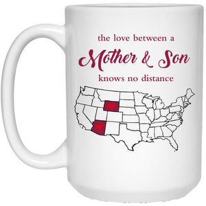 Arizona Wyoming The Love Between Mother And Son Mug - Mug Teezalo