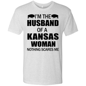 I'm The Husband Of A Kansas Woman T Shirt - T-shirt Teezalo