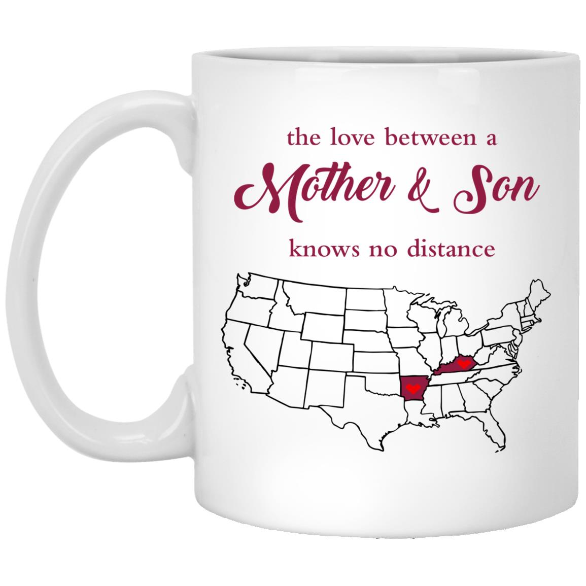 Arkansas Kentucky The Love Between Mother And Son Mug - Mug Teezalo