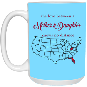 West Virginia Florida The Love Mother And Daughter Mug - Mug Teezalo
