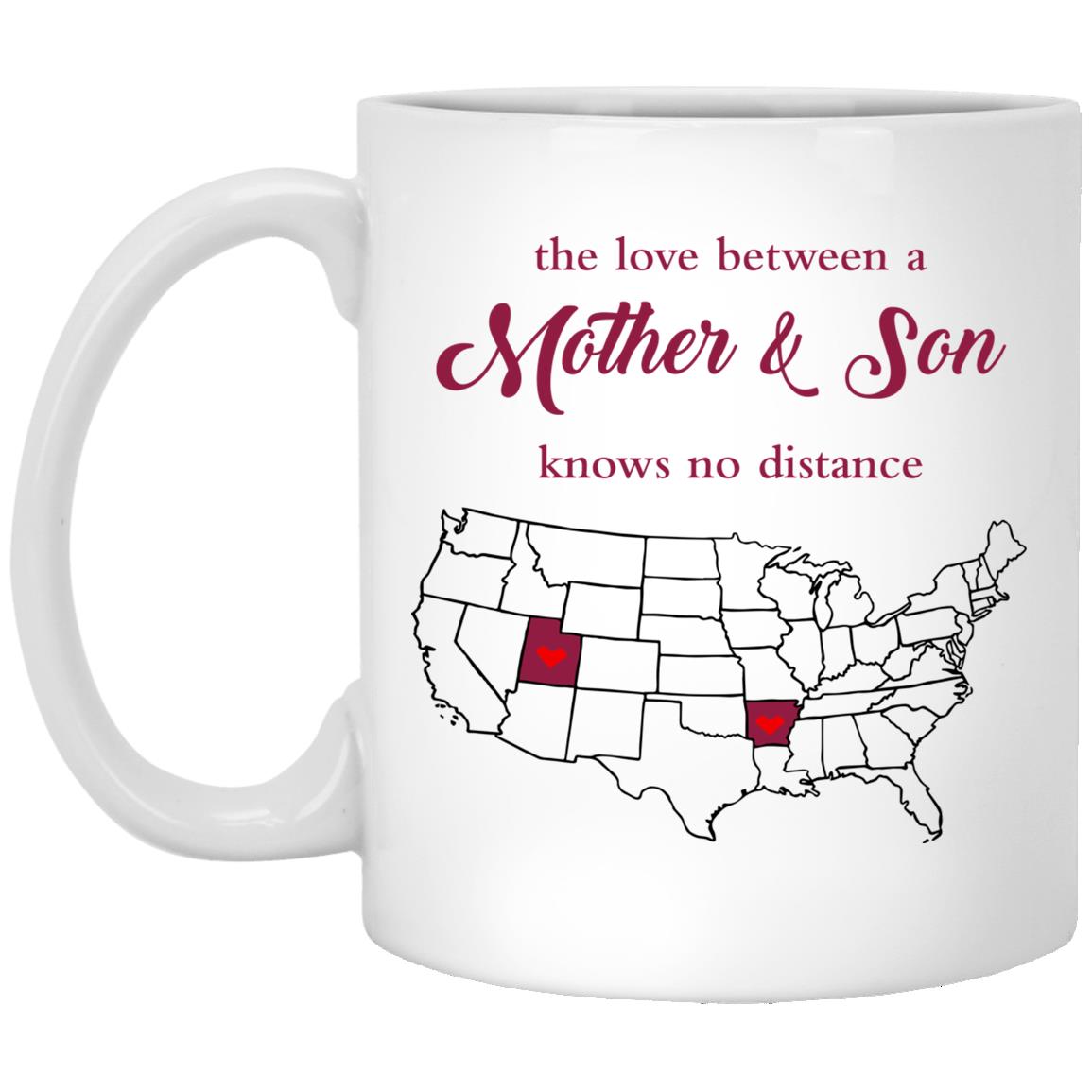 Arkansas Utah The Love Between Mother And Son Mug - Mug Teezalo