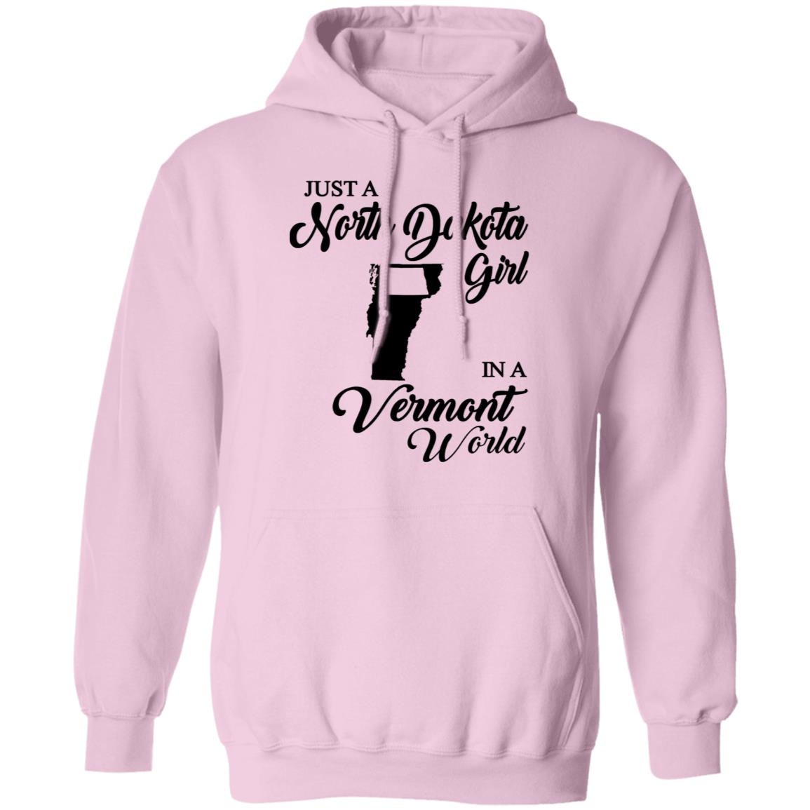 Just A North Dakota Girl In A Vermont World T Shirt - T-shirt Teezalo
